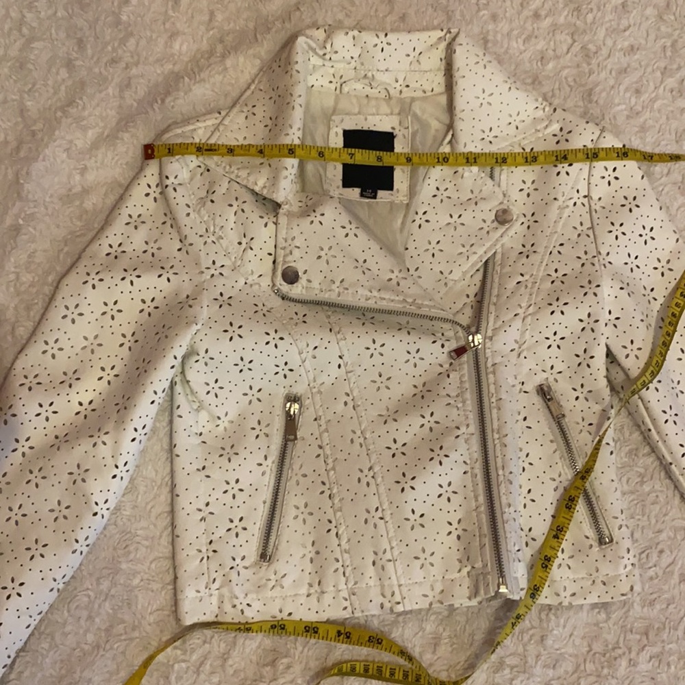 ✨ME JANE leather white jacket - Picture 4 of 11